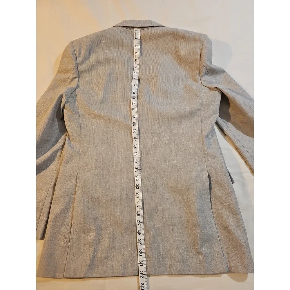 Vintage Elder-Beerman David George Suit Jacket & Vest‎ Light Gray  40 L